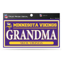 Vikings 3" X 6" True Pride Decal - Grandma