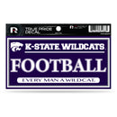 Kansas State University True Pride Decal (3X6) - Football