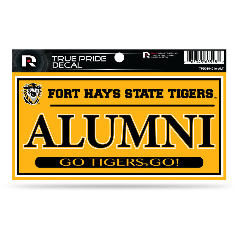 Fort Hays State 3" X 6" True Pride Decal - Alumni (Alternate)