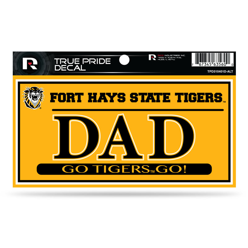 Fort Hays State 3" X 6" True Pride Decal - Dad (Alternate)