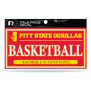 Pittsburg State 3" X 6" True Pride Decal - Basketball