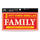 Pittsburg State 3" X 6" True Pride Decal - Family