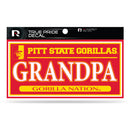 Pittsburg State 3" X 6" True Pride Decal - Grandpa