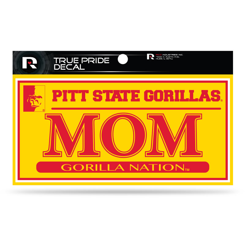 Pittsburg State 3" X 6" True Pride Decal - Mom (Alternate)