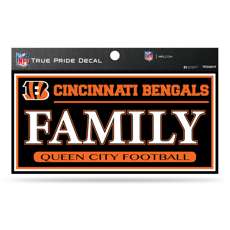 Bengals 3" X 6" True Pride Decal - Family
