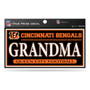 Bengals 3" X 6" True Pride Decal - Grandma