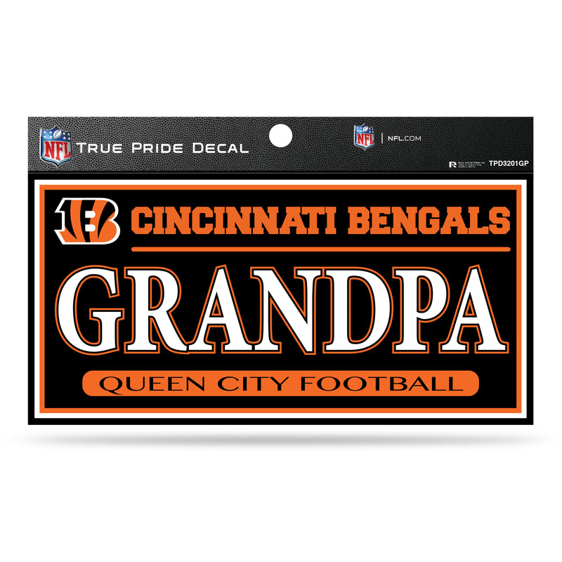 Bengals 3" X 6" True Pride Decal - Grandpa