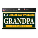 Packers 3" X 6" True Pride Decal - Grandpa