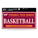 Virginia Tech 3" X 6" True Pride Decal - Basketball