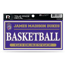 James Madison 3" X 6" True Pride Decal - Basketball