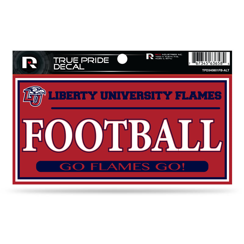 Liberty 3" X 6" True Pride Decal - Football (Alternate)