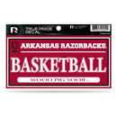 Arkansas University 3" X 6" True Pride Decal - Basketball
