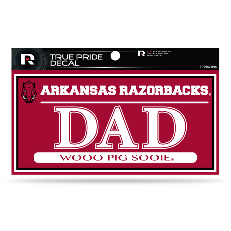 Arkansas 3" X 6" True Pride Decal - Dad