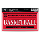 Arkansas State 3" X 6" True Pride Decal - Basketball
