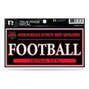 Arkansas State 3" X 6" True Pride Decal - Football (Alternate)