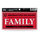 Arkansas State 3" X 6" True Pride Decal - Family
