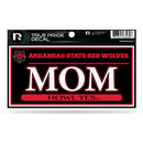 Arkansas State 3" X 6" True Pride Decal - Mom (Alternate)