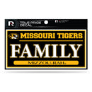Missouri University 3" X 6" True Pride Decal - Family
