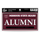 Missouri State 3" X 6" True Pride Decal - Alumni