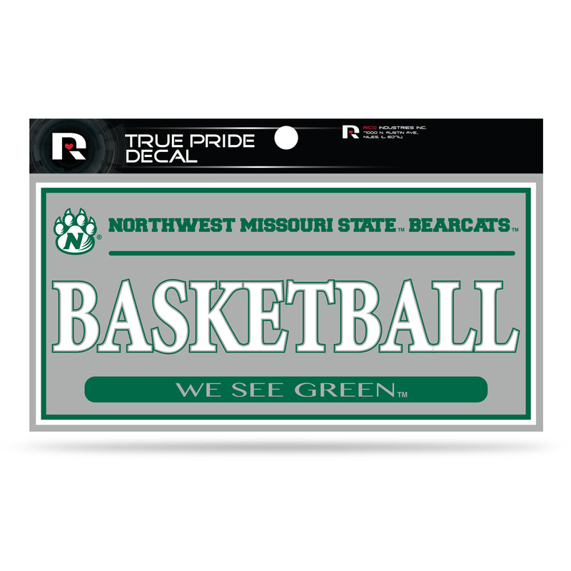 Northwest Missouri State 3" X 6" True Pride Decal - Basketball (Alternate)