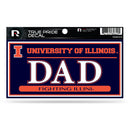 Illinois University 3" X 6" True Pride Decal - Dad