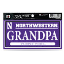 Northwestern 3" X 6" True Pride Decal - Grandpa