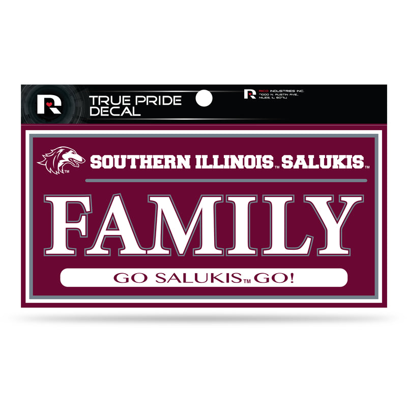 Southern Illinois 3" X 6" True Pride Decal - Family