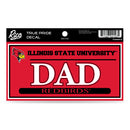 Illinois State 3" X 6" True Pride Decal - Dad