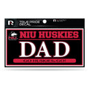 Northern Illinois 3" X 6" True Pride Decal - Dad