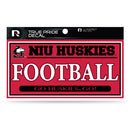 Northern Illinois 3" X 6" True Pride Decal - Football (Alternate)