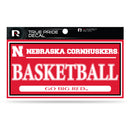 Nebraska University 3" X 6" True Pride Decal - Basketball