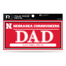 Nebraska 3" X 6" True Pride Decal - Dad