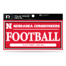 Nebraska University 3" X 6" True Pride Decal - Football