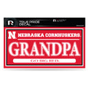 Nebraska 3" X 6" True Pride Decal - Grandpa