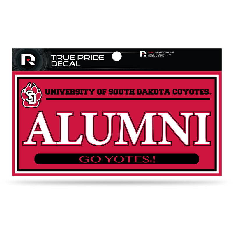 South Dakota University 3" X 6" True Pride Decal - Alumni