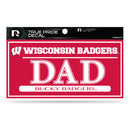 Wisconsin 3" X 6" True Pride Decal - Dad