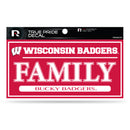 Wisconsin 3" X 6" True Pride Decal - Family