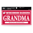 Wisconsin 3" X 6" True Pride Decal - Grandma