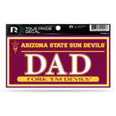 Arizona State 3" X 6" True Pride Decal - Dad