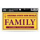 Arizona State 3" X 6" True Pride Decal - Family (Alternate)