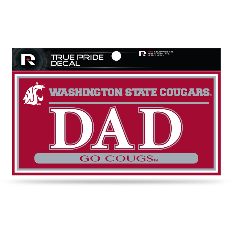 Washington State University 3" X 6" True Pride Decal - Dad