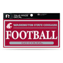 Washington State University 3" X 6" True Pride Decal - Football