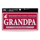 Washington State University 3" X 6" True Pride Decal - Grandpa