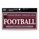 Montana University 3" X 6" True Pride Decal - Football