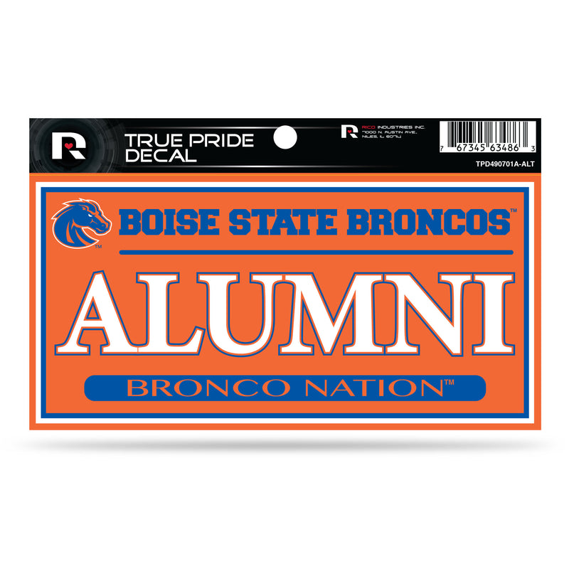 Boise State 3" X 6" True Pride Decal - Alumni (Alternate)