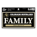 Colorado University 3" X 6" True Pride Decal - Family