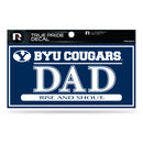 BYU 3" X 6" True Pride Decal - Dad