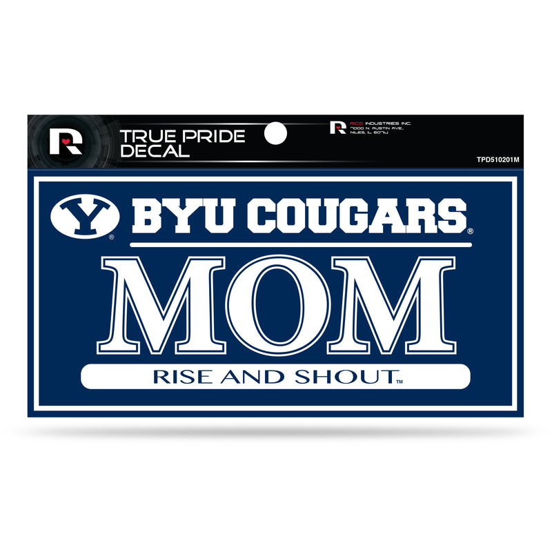 BYU 3" X 6" True Pride Decal - Mom