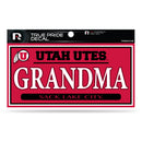 Utah University 3" X 6" True Pride Decal - Grandma