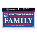 Rangers - NY 3" X 6" True Pride Decal - Family